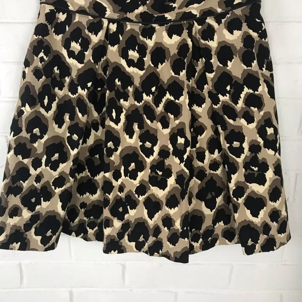 Sea New York Animal Cheetah Leopard Print Skirt Size 4